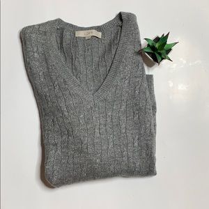 🌵Loft super soft shimmery Vneck sweater